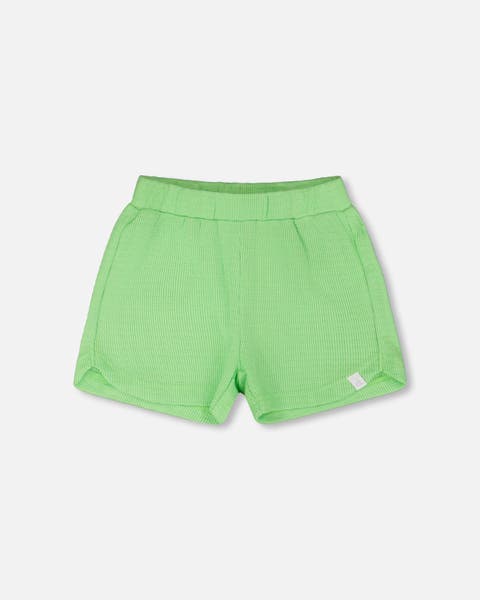 Crinkle Jersey Elastic Waist Shorts (Toddler, Little Kid & Big Kid)