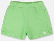 Deux par Deux Crinkle Jersey Elastic Waist Shorts