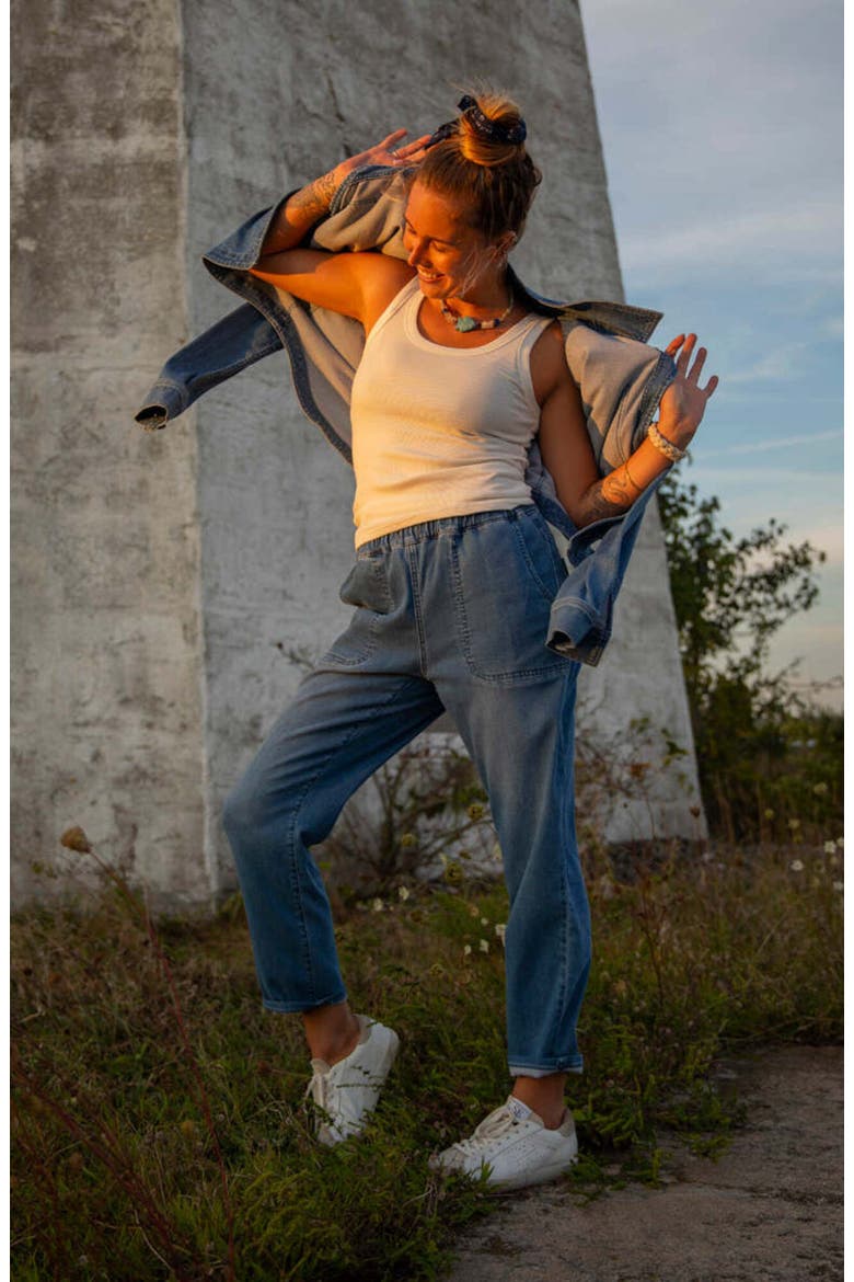 Zoe Lightweight Denim Pant, Alternate, color, Magnolia