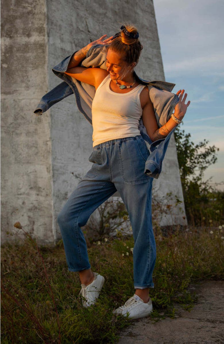 Carve Designs Zoe Lightweight Denim Pant, Alternate, color, Magnolia