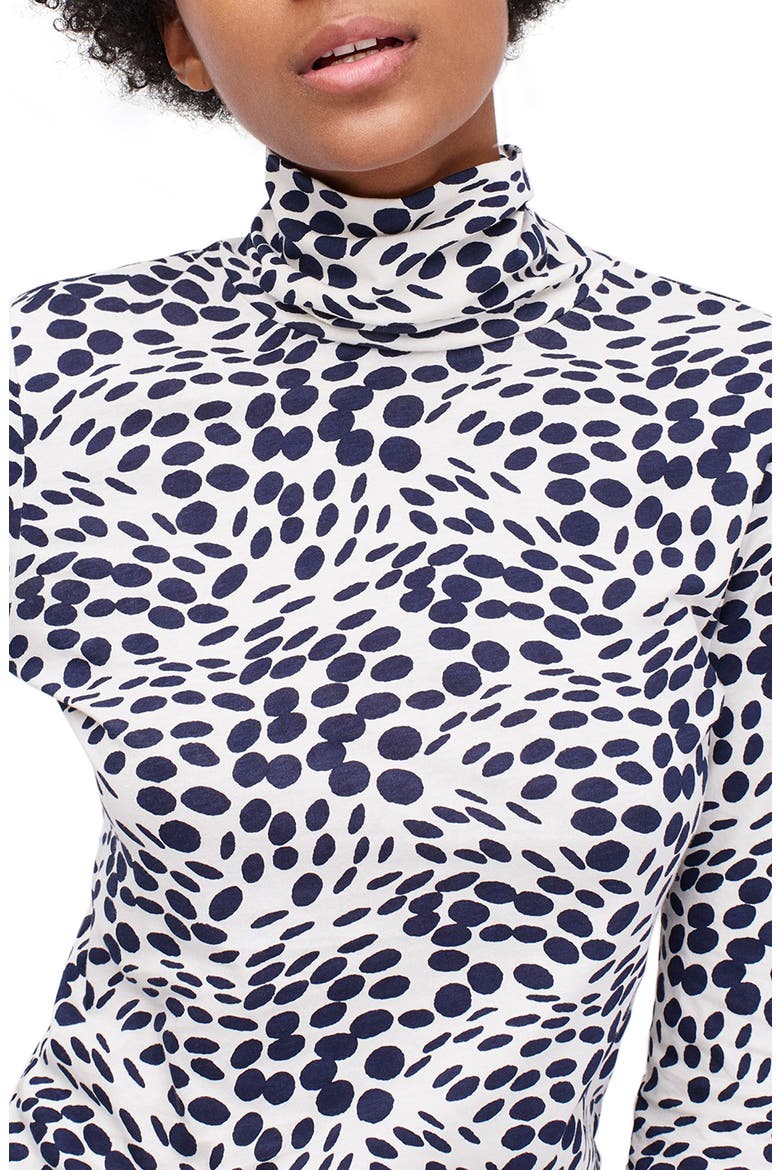 Wavy Dots Tissue Turtleneck, Alternate, color, PRINT DALMATION