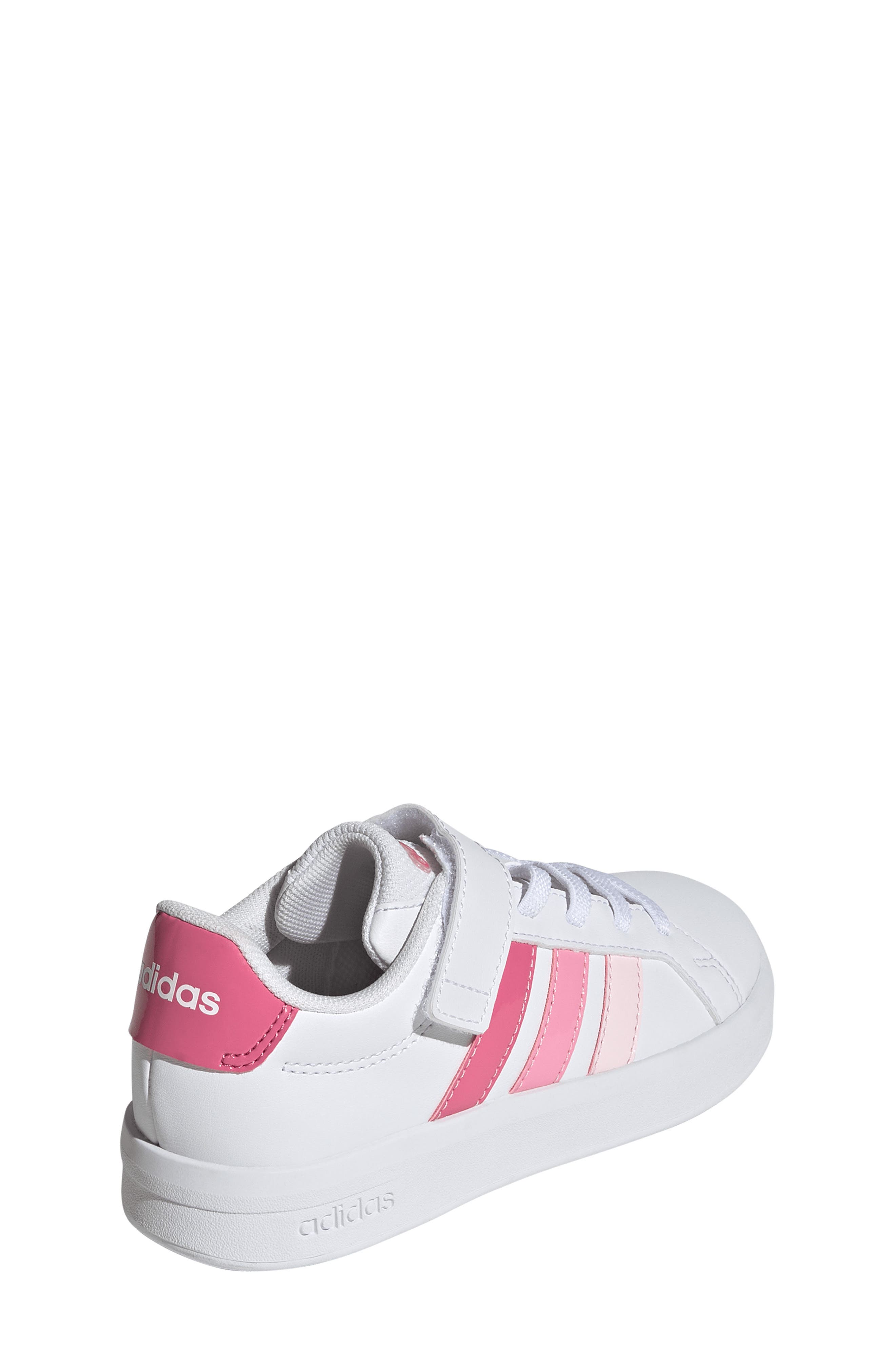 adidas Kids' Grand Court 3-0 Sneaker, Alternate, color, White/ Pink Fusion/ Bliss Pink