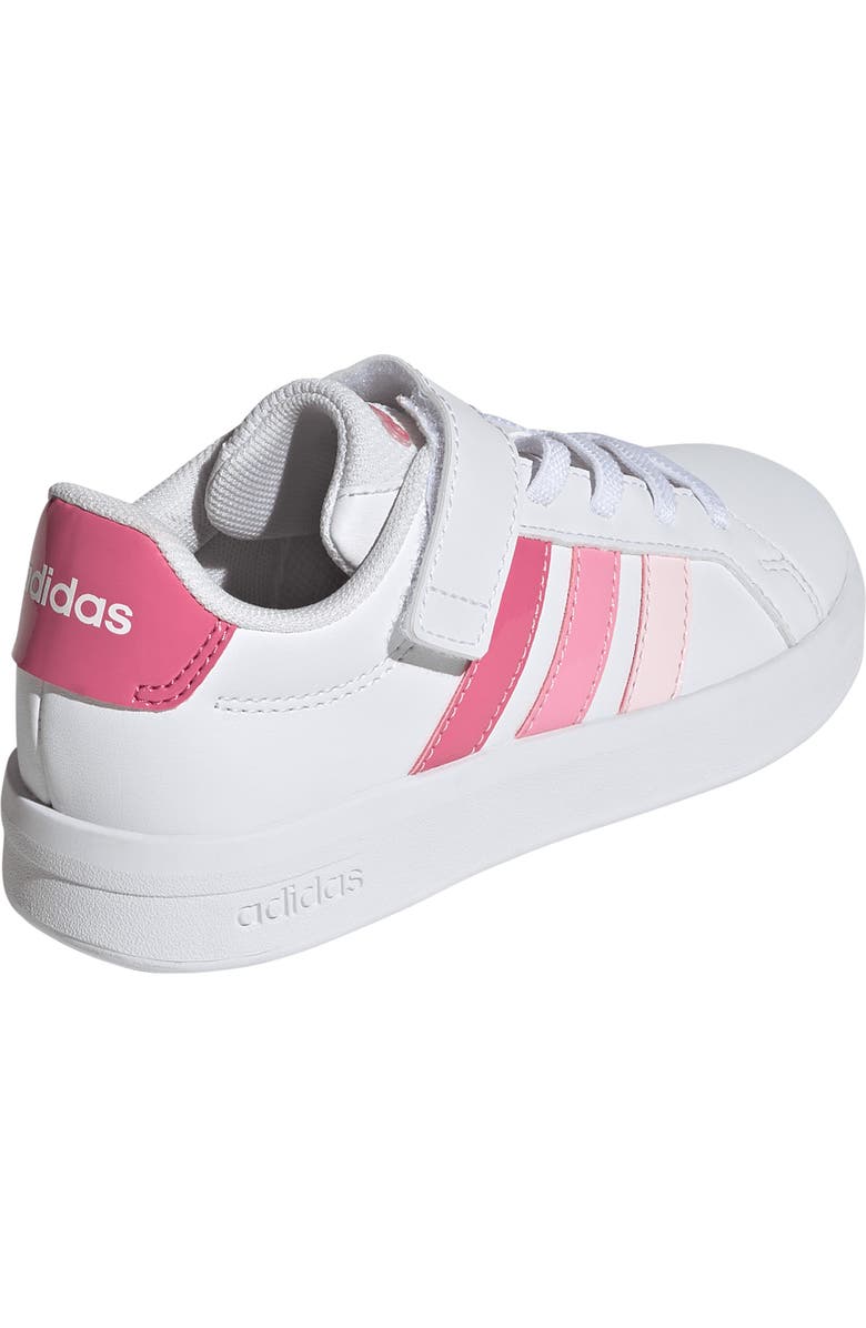 adidas Kids' Grand Court 3-0 Sneaker, Alternate, color, White/ Pink Fusion/ Bliss Pink