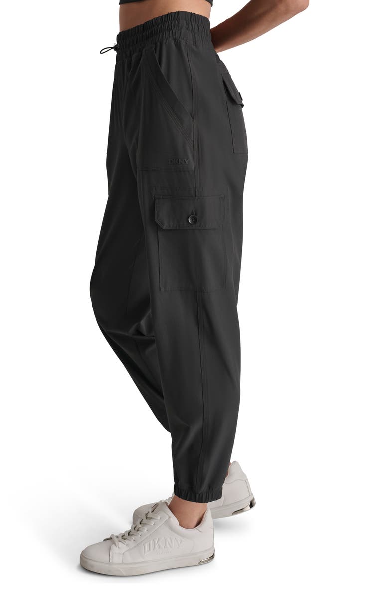 DKNY Cargo Joggers, Alternate, color, Black