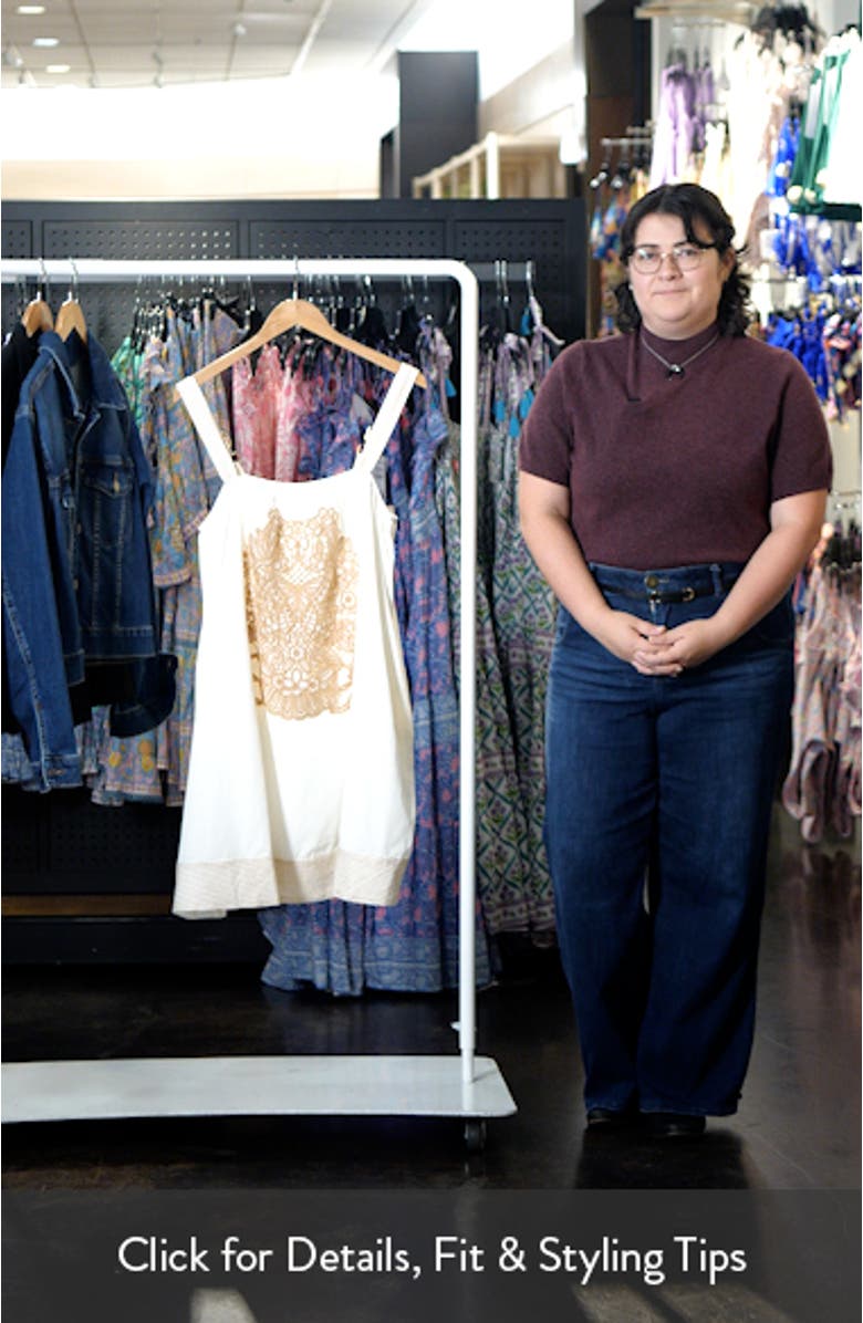 Yana Embroidered Sleeveless Babydoll Dress, sales video thumbnail