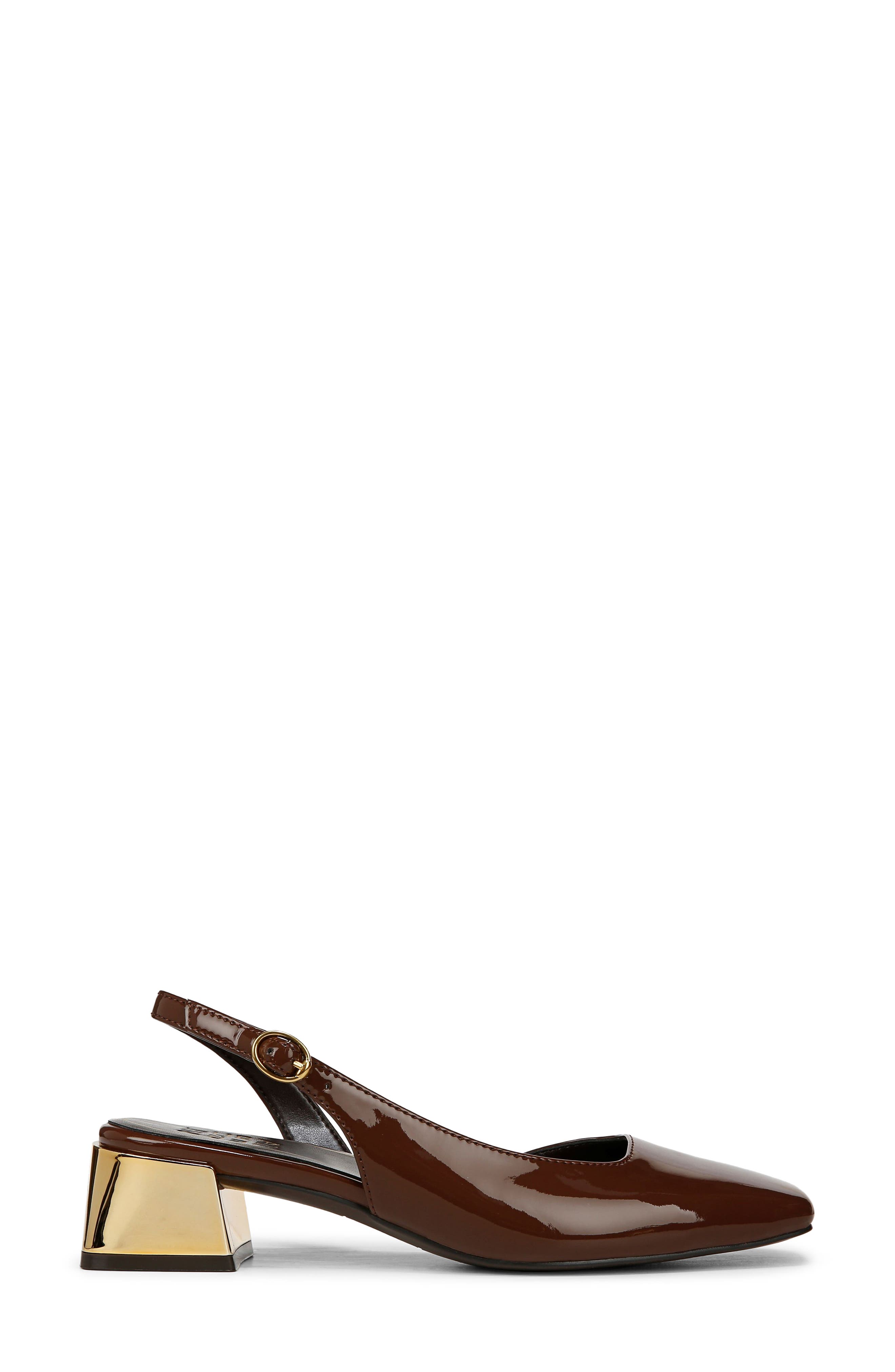 Naturalizer Jayla Half d'Orsay Slingback Pump, Alternate, color, Cappuccino Brown