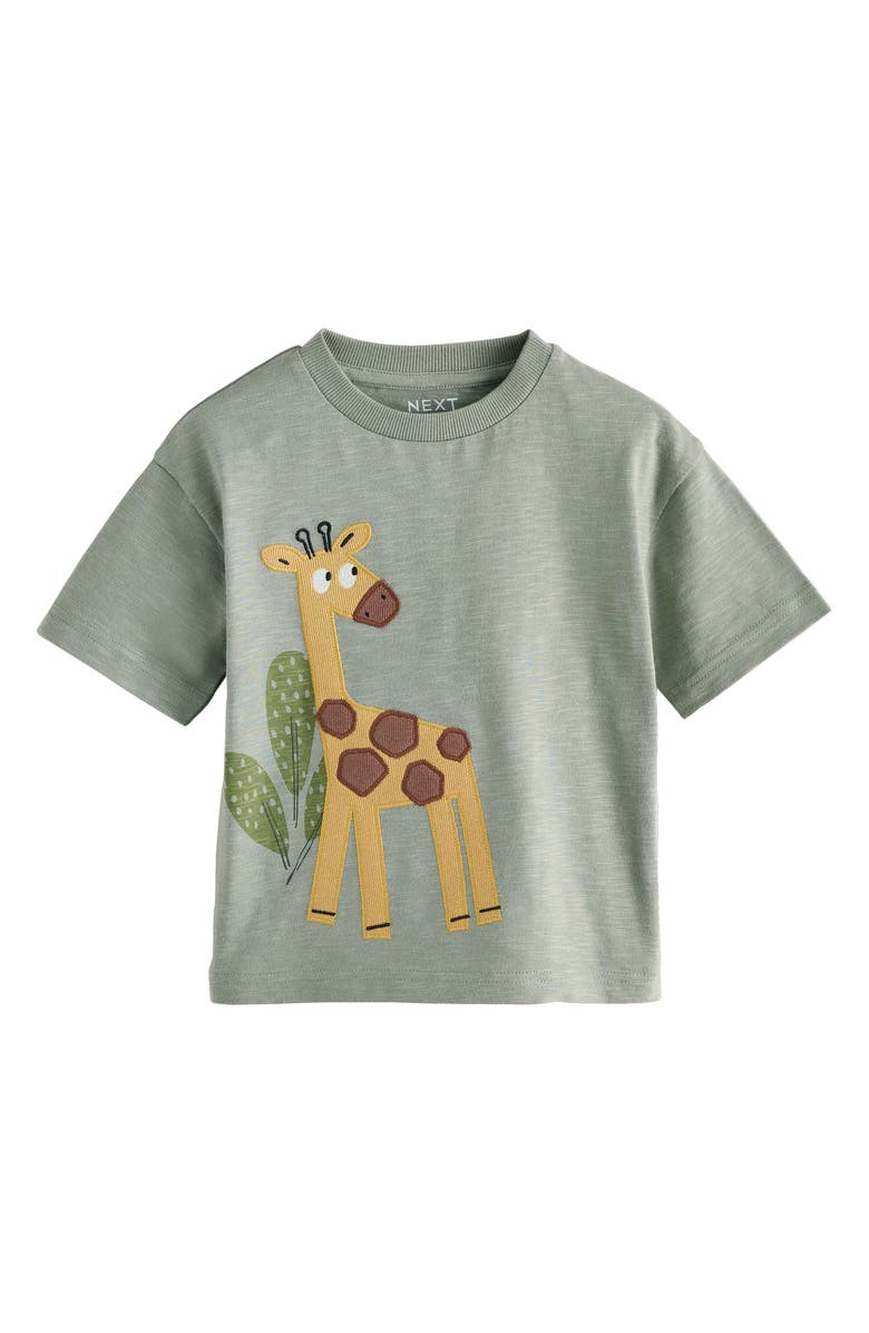 NEXT Kids' Assorted 3-Pack Safari T-Shirts, Alternate, color, Green