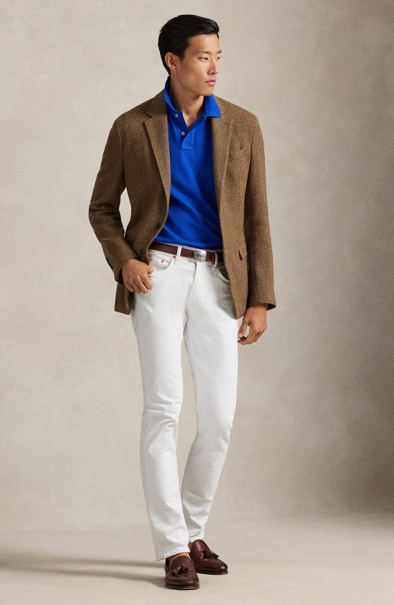 Polo Ralph Lauren The Iconic Cotton Piqué Polo, Alternate, color, Pacific Royal