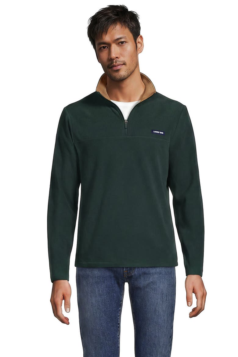 Anyweather Fleece Quarter Zip Pullover, Main, color, Green Gables