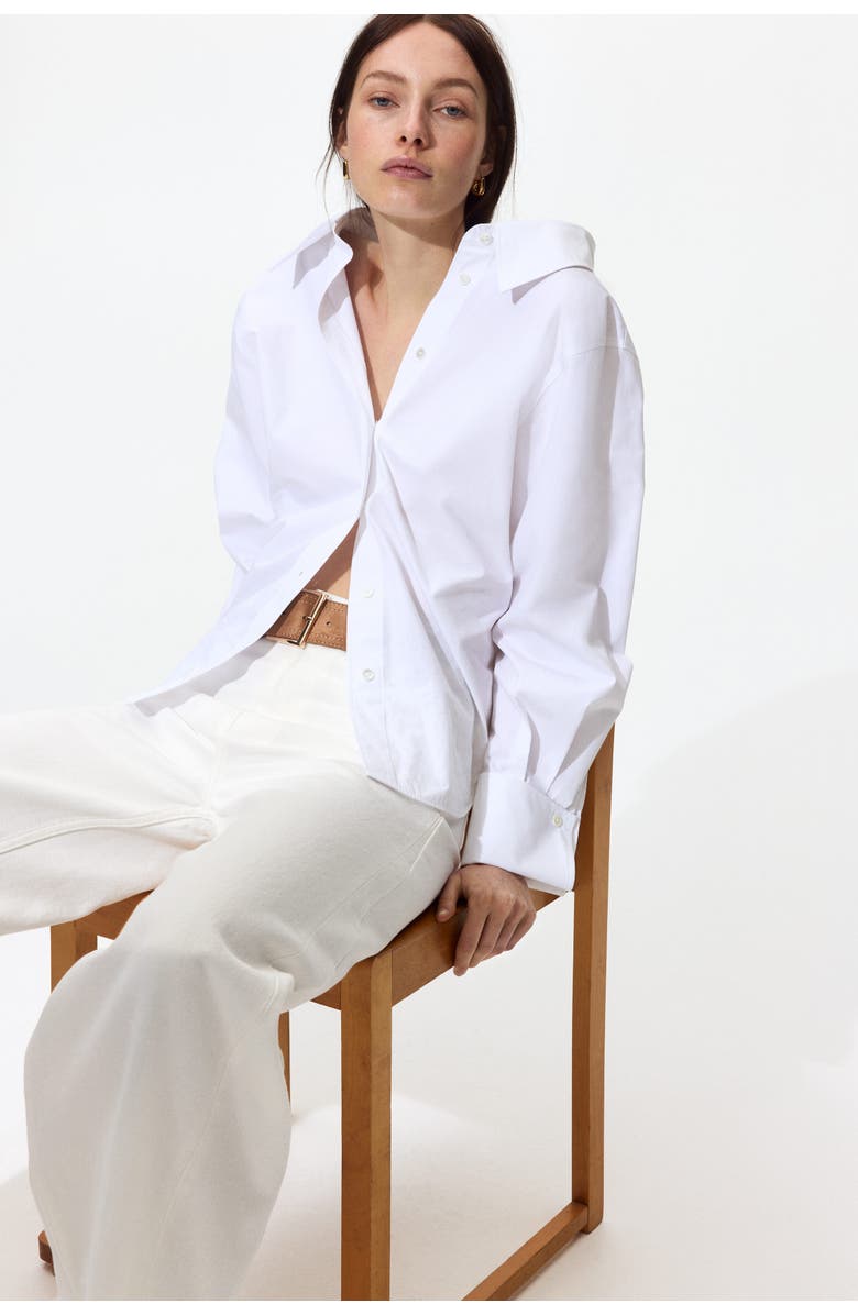 H&M Wide High Waist Jeans, Alternate, color, 