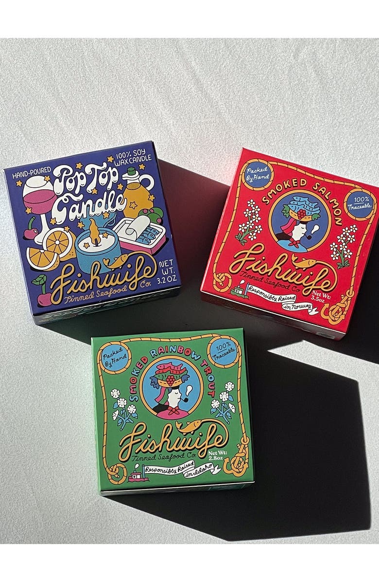 Fishwife Tinned Seafood Co. The Tinned Candle Trio Gift Set, Alternate, color,