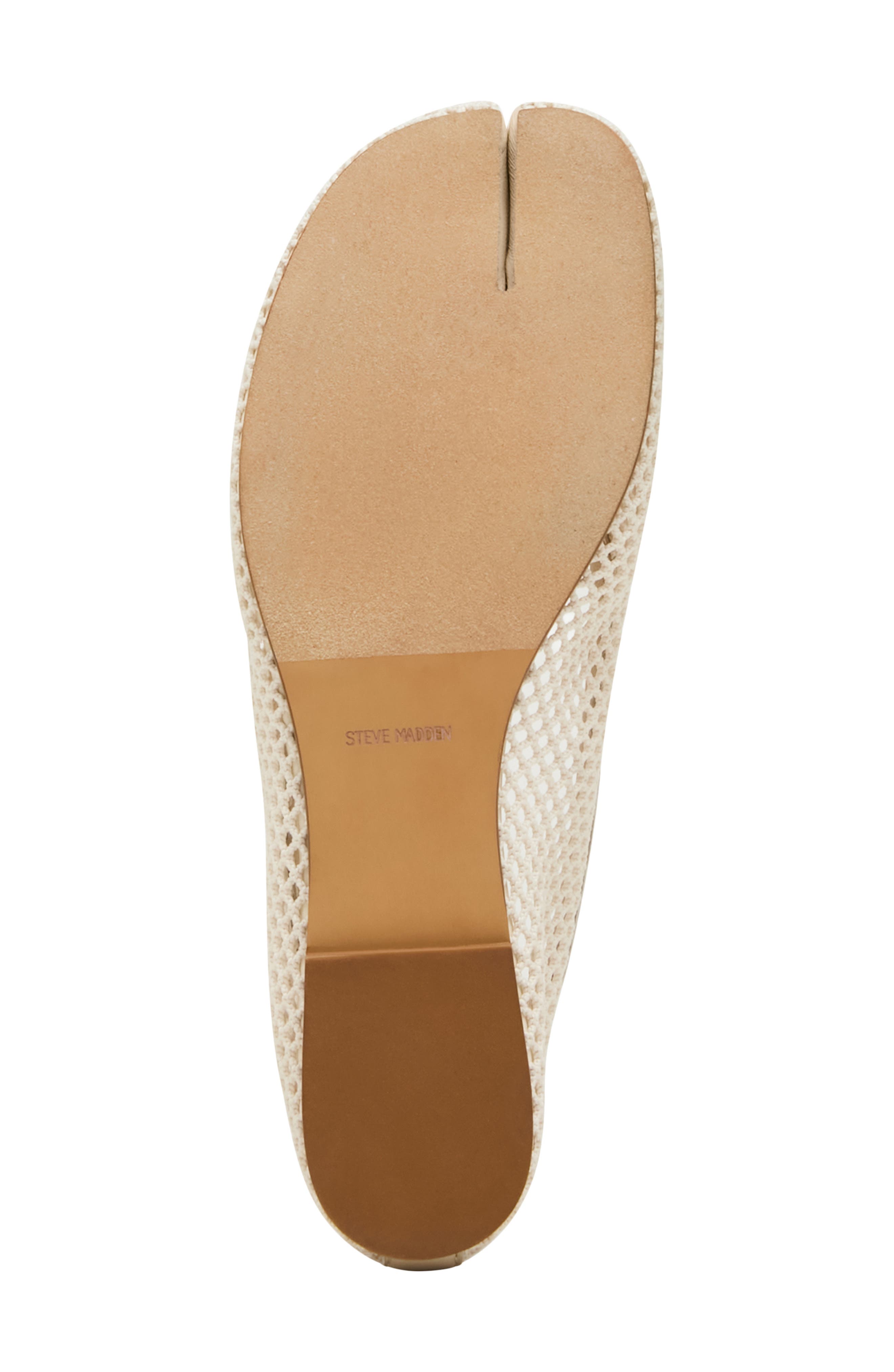 Calico Split Toe Ballet Flat, Alternate, color, BONE