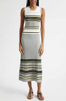 Dawna Mixed Stripe Merino Wool Sweater Dress