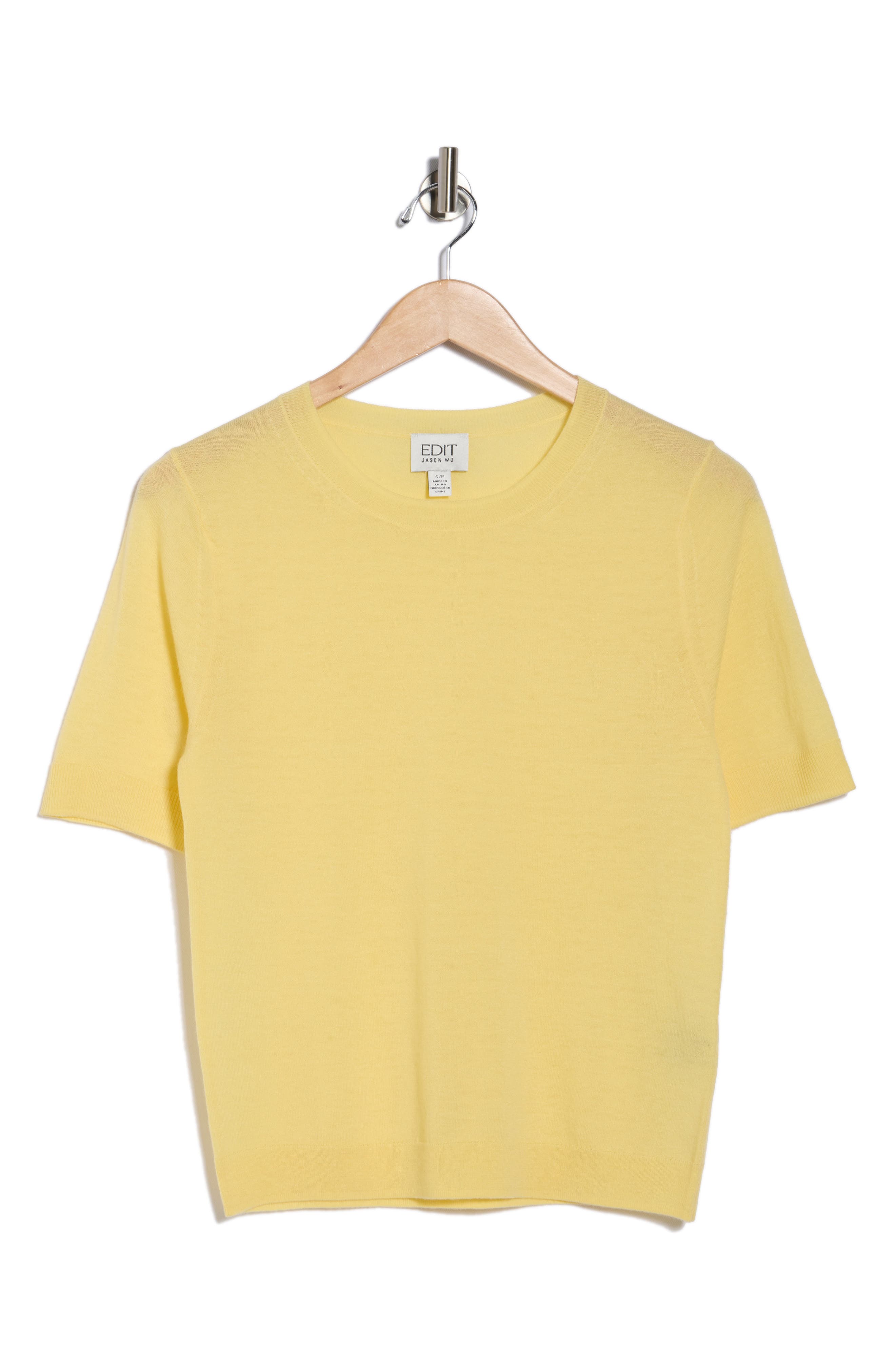 JASON WU Short Sleeve Wool Blend Sweater (Women) | Nordstromrack