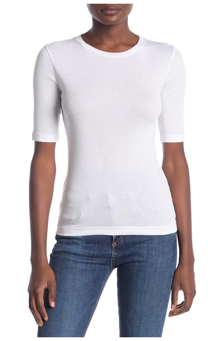 Vince Crew Neck Elbow Length Sleeve T-Shirt, Main, color, 