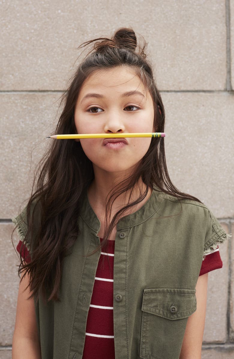 Treasure & Bond Frayed Step Hem Jeans, Alternate, color,