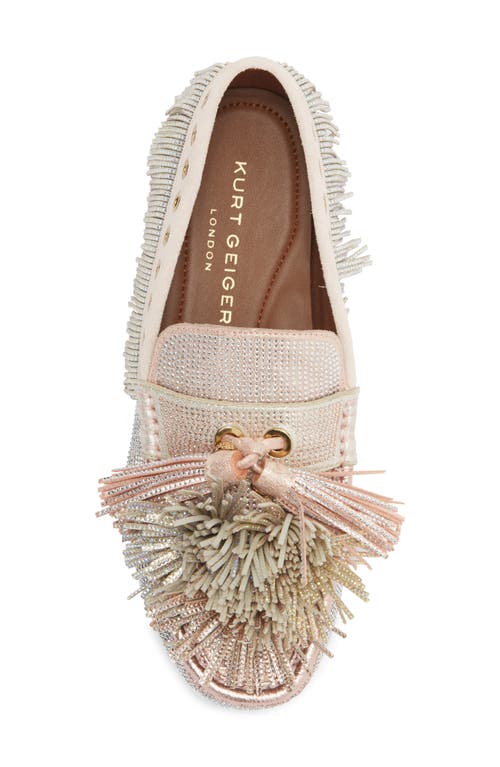 Kurt Geiger London Crystal Embellished Pompom Loafer In Multi
