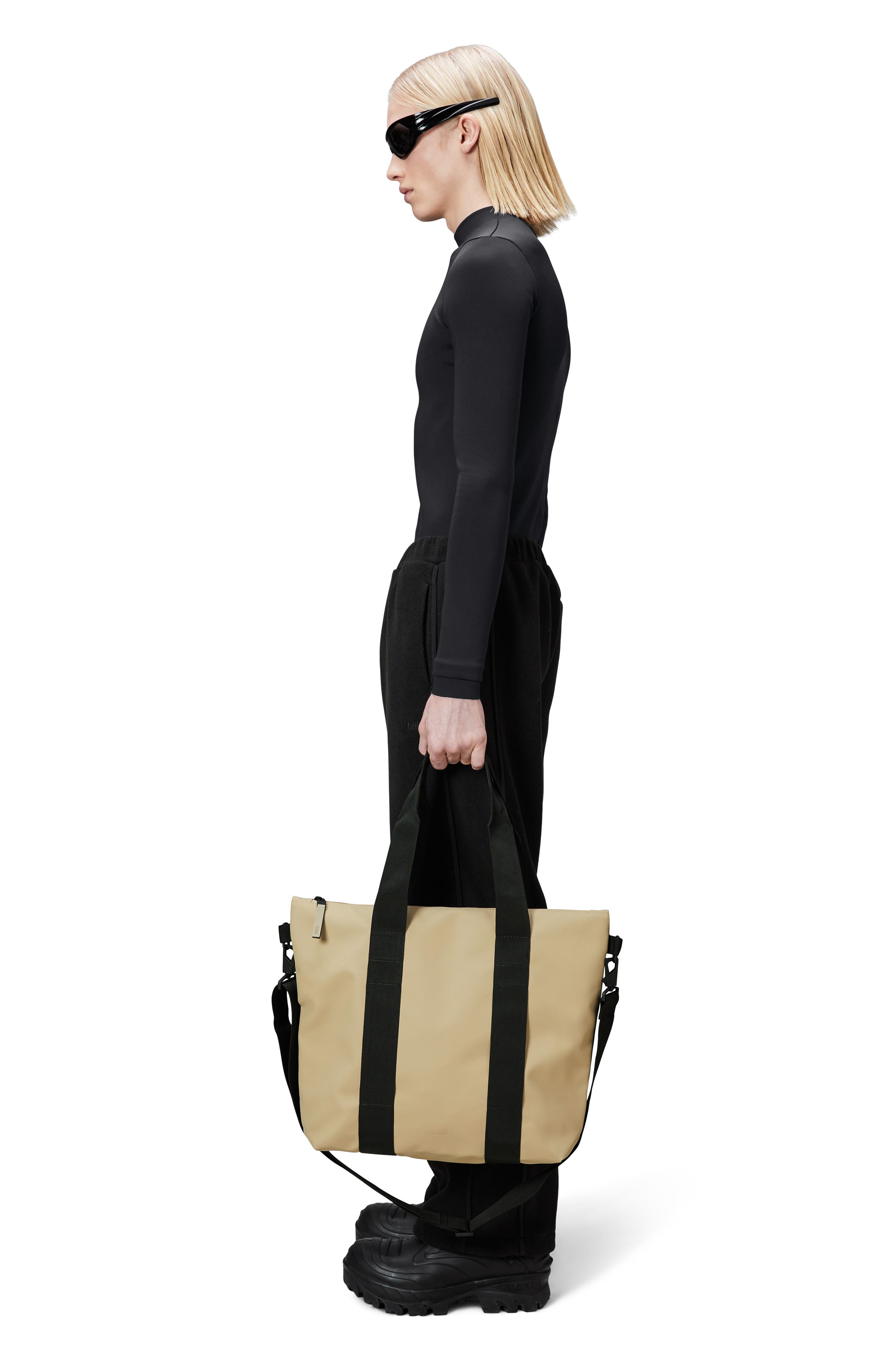 Rains Waterproof Mini Tote Bag, Alternate, color, Sand