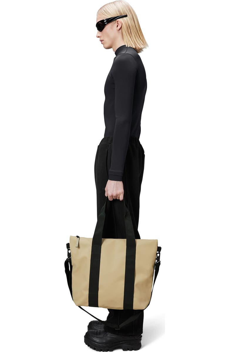 Rains Waterproof Mini Tote Bag, Alternate, color, Sand