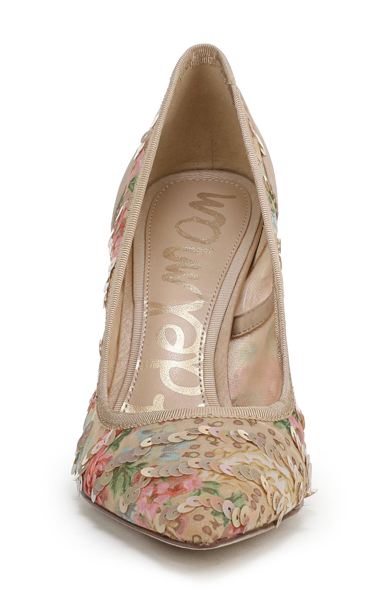 Hazel Pointed Toe Pump, Alternate, color, ECRU MULTI