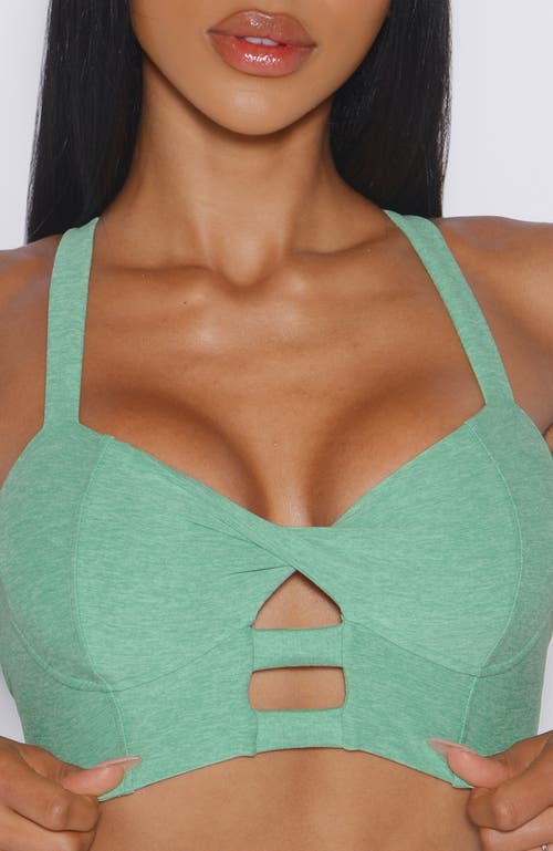 Bombshell Sportswear Core Set Bra In Green