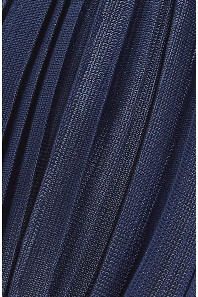 Pleated Knot Headband, Alternate, color, NAVY