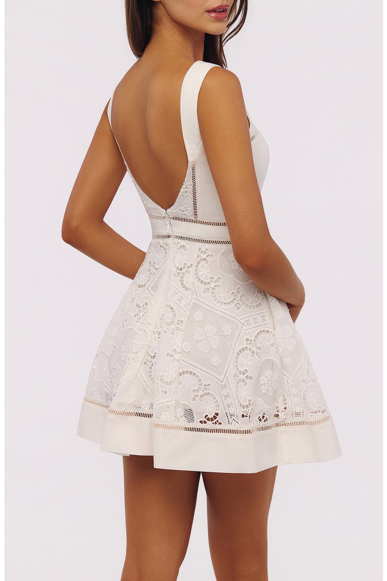 ava clip dot mini dress Ava Presley 29193 One Shoulder Polka Dot Dress