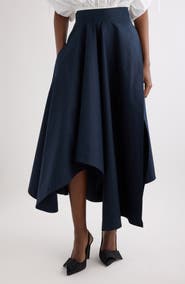 Givenchy Asymmetric Cotton Skirt