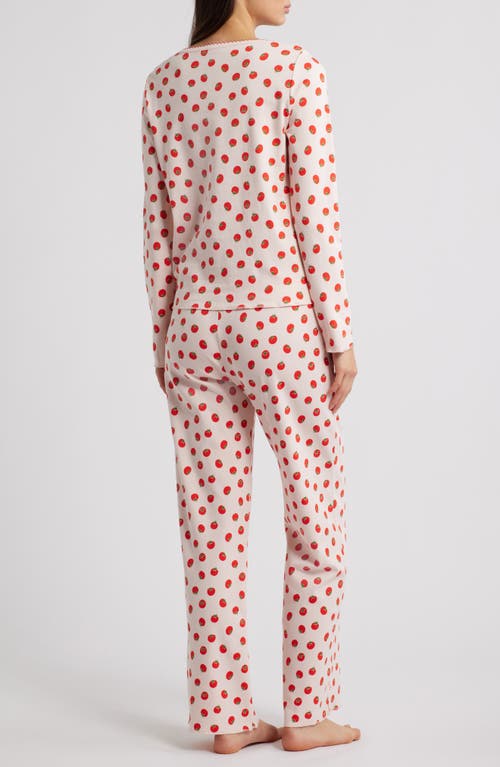 Cozyland Ellie Tomatoes Pima Cotton Pajamas In Multi