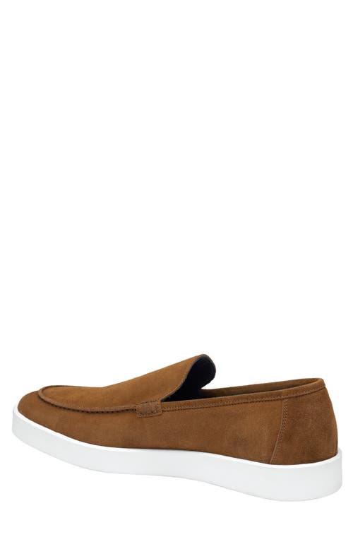 Johnston & Murphy Collection Bolivar Moc Toe Slip-on Sneaker In Snuff Italian Suede
