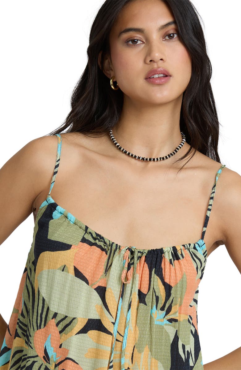 Billabong Beach Song Cover-Up Dress, Alternate, color, Green Multi