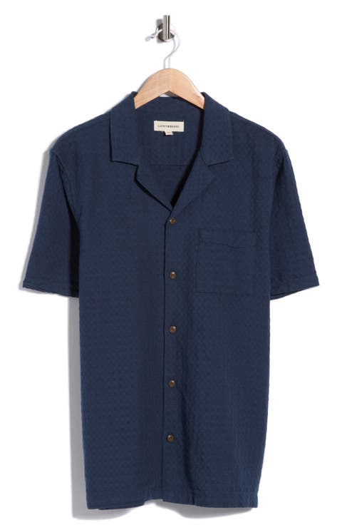 Dobby Cotton Camp Shirt