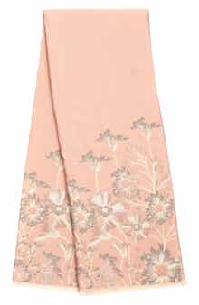 Floral Pattern Reversible Scarf