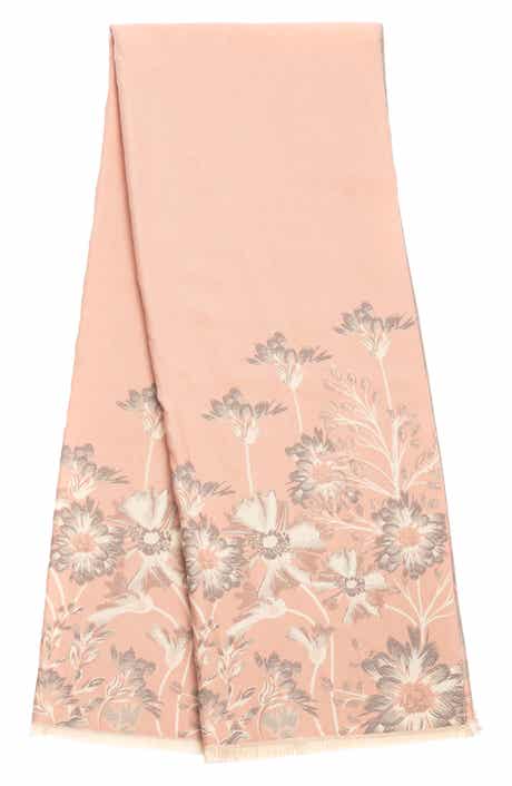 Floral Pattern Reversible Scarf