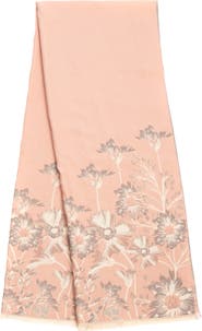 SAACHI Floral Pattern Reversible Scarf