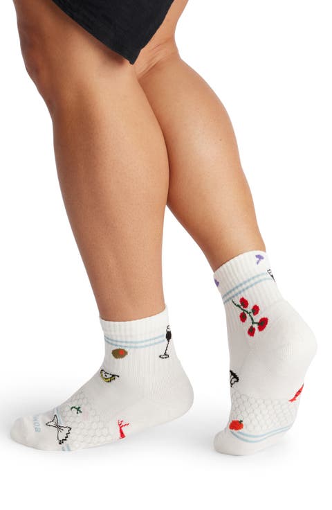 Solid Tossed Dinner Party Quarter Socks