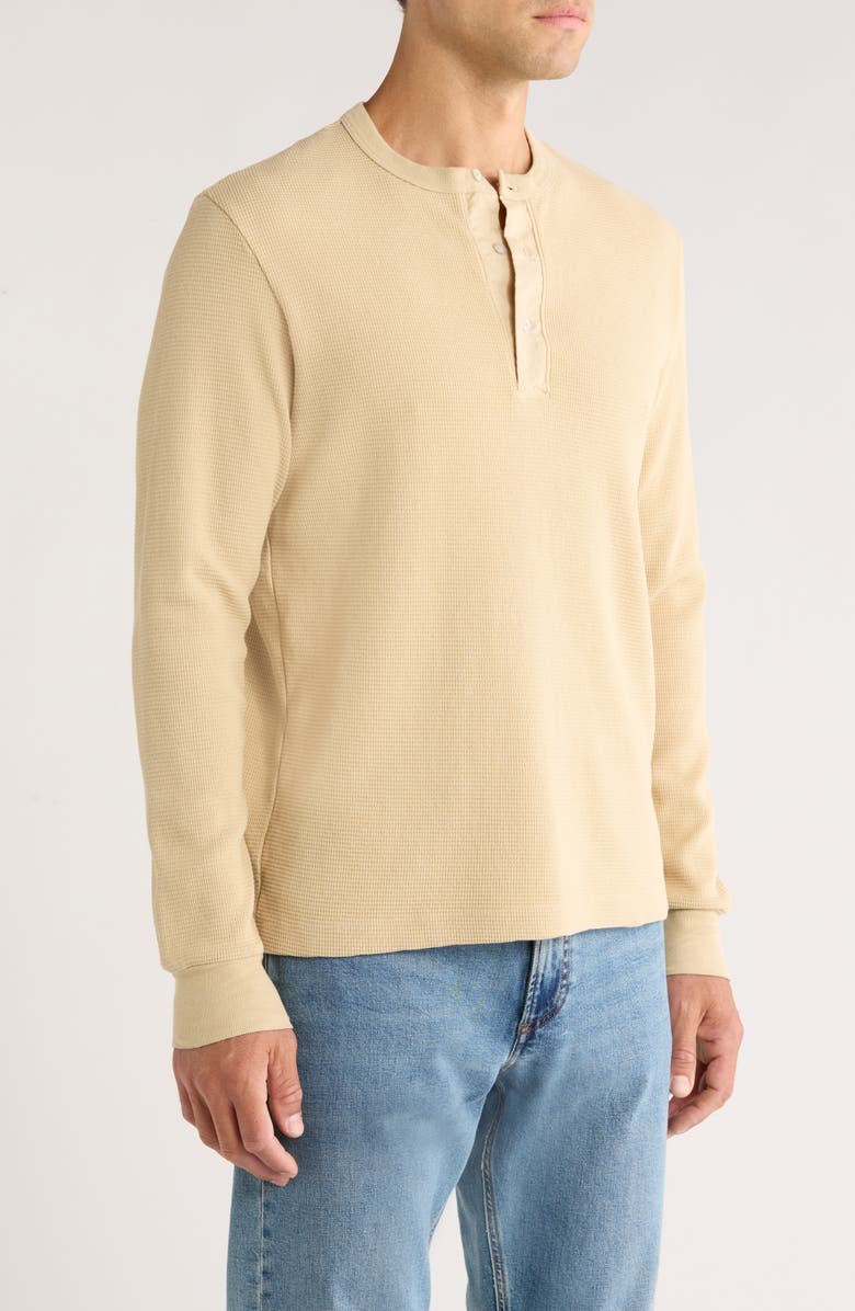 925 Originals Stock Waffle Knit Henley, Alternate, color, Washed Khaki