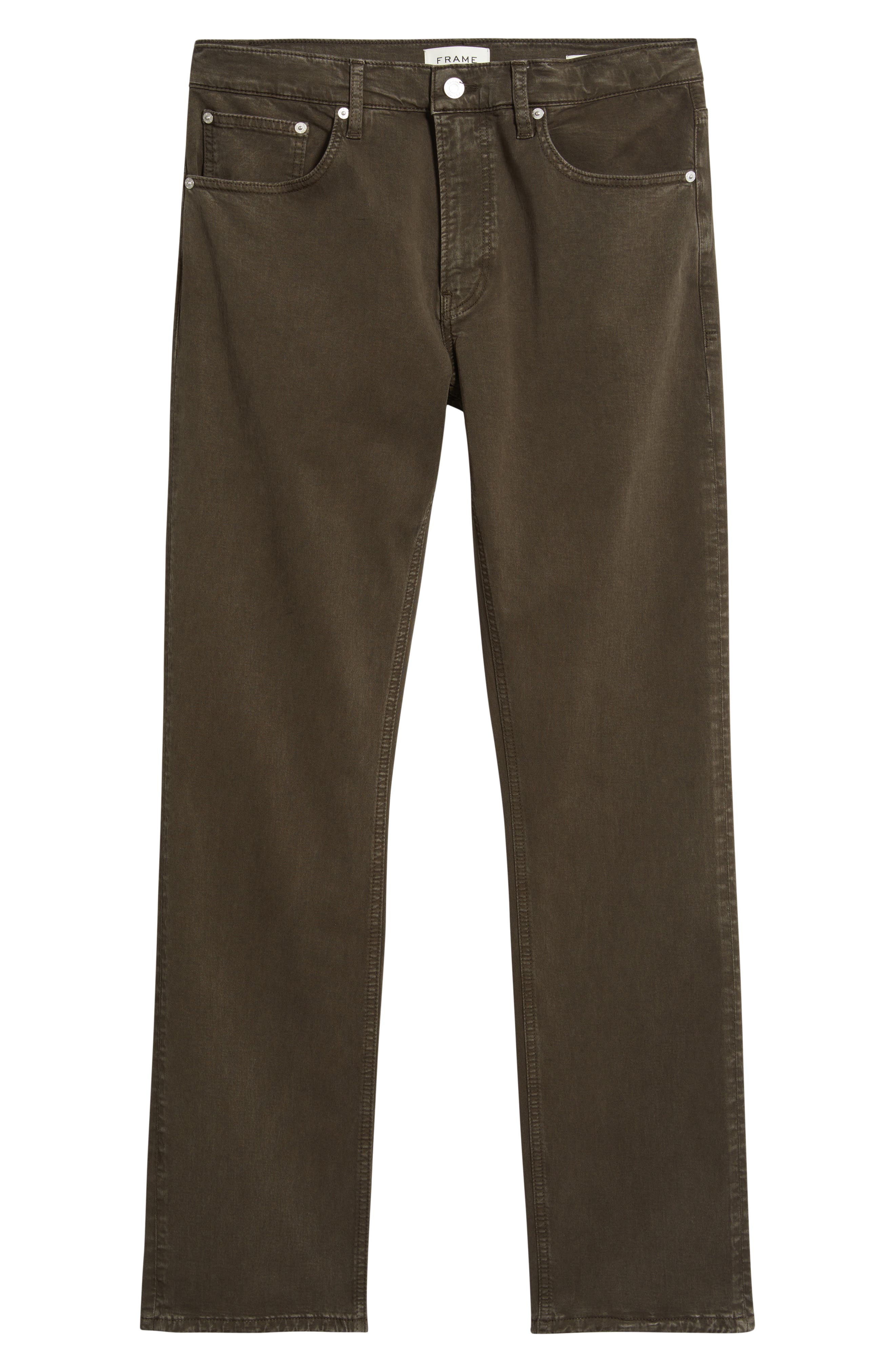 FRAME Modern Straight Leg Five-Pocket Twill Pants | Nordstrom