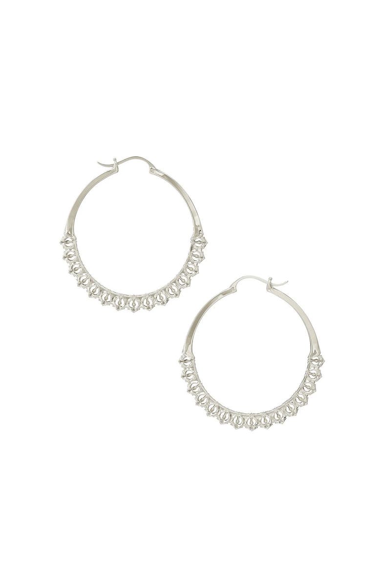Astor & Orion Calla Hoops, Main, color, Silver