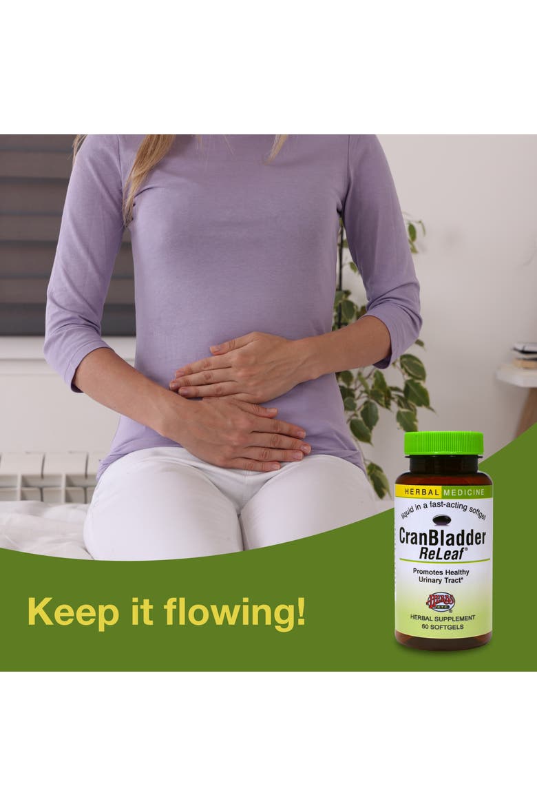 CranBladder ReLeaf Softgels, Bladder & Urinary Support, 60 Count, Alternate, color, No Color