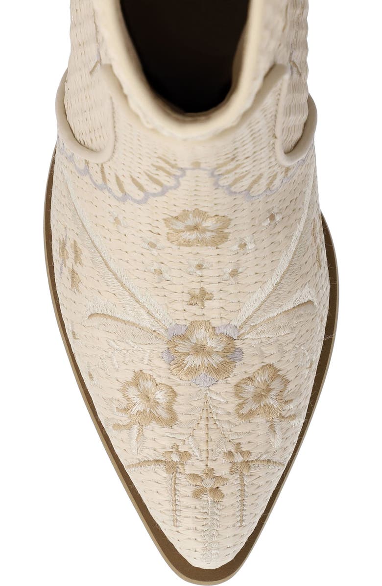 MIA Dalena Embroidered Western Boot, Alternate, color, Bone Raffi