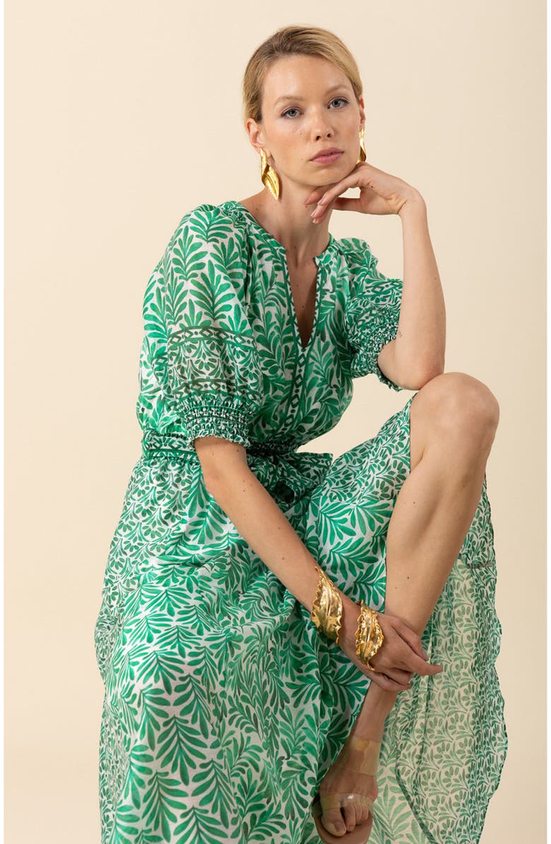 Hale Bob Estella Organza Maxi Dress, Alternate, color,
