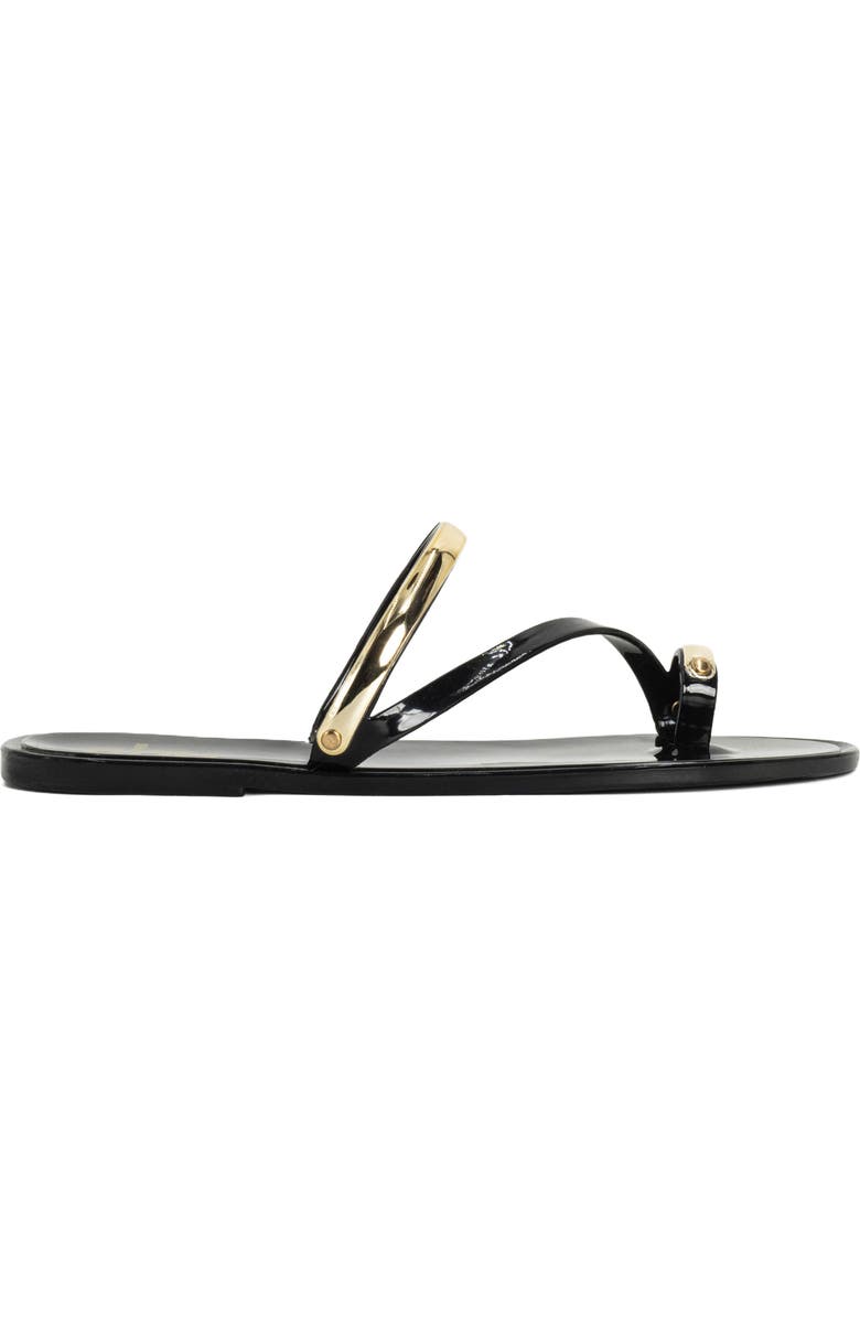 SHUSHOP Dottie Toe Loop Sandal, Alternate, color, Black