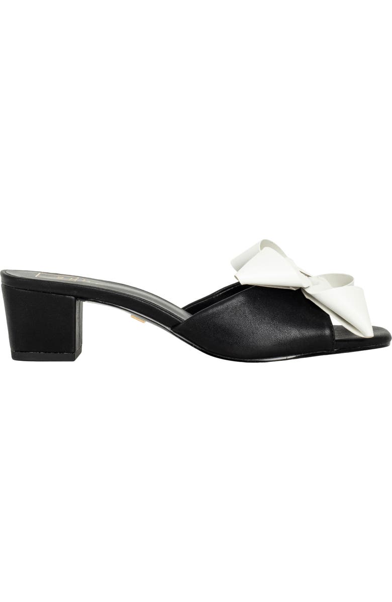 SHUSHOP Flora Slide Sandal, Alternate, color, Black And White