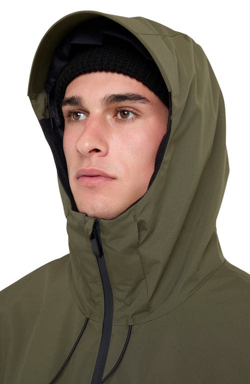 Quiksilver Quest Stretch Water Repellent Jacket In Green