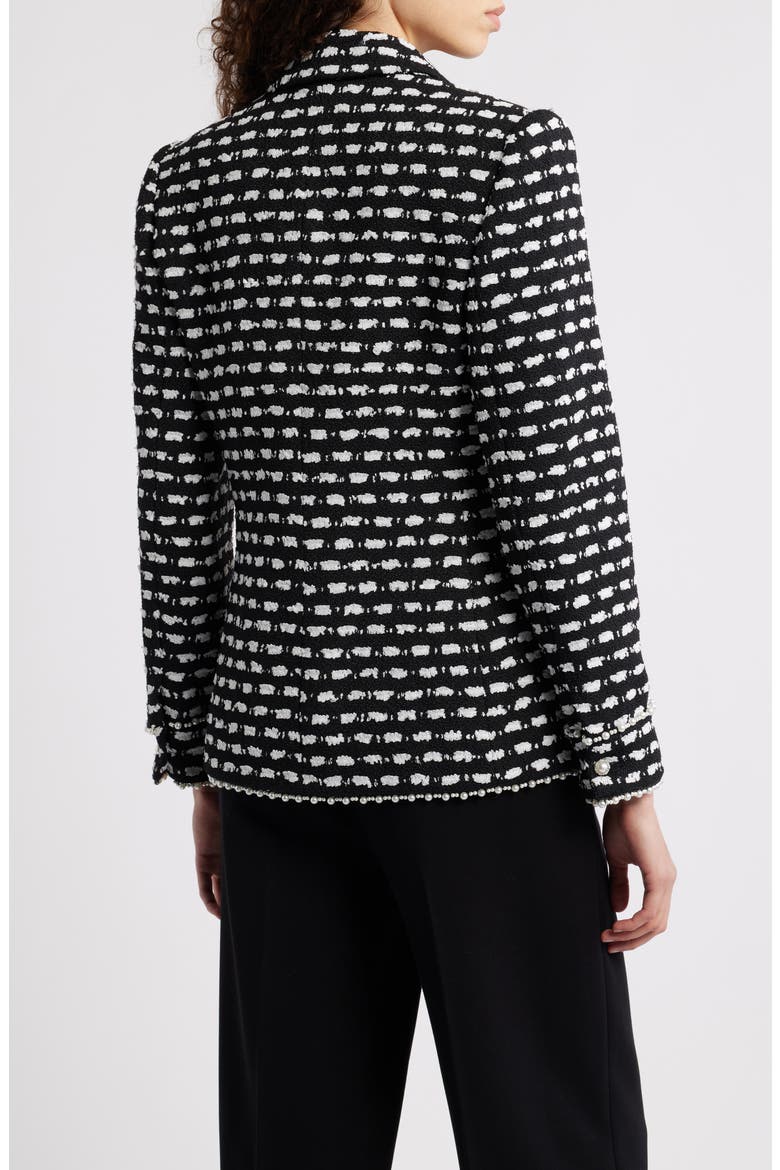 The Selma Tweed Jacket, Alternate, color, BLACK AND WHITE TWEED
