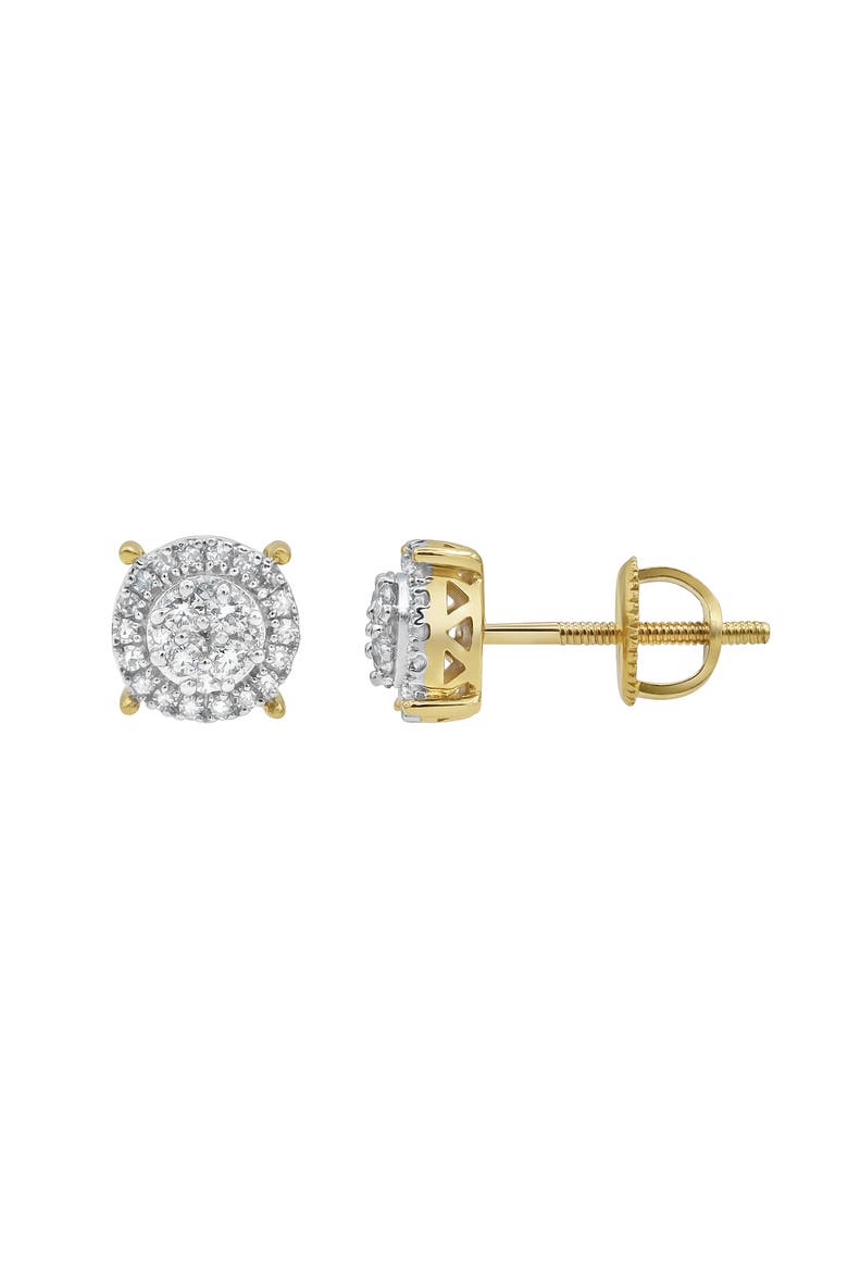 Quad Circle 14K Yellow Gold Diamond Earrings - 0.25ct., Alternate, color, 14K Yellow Gold