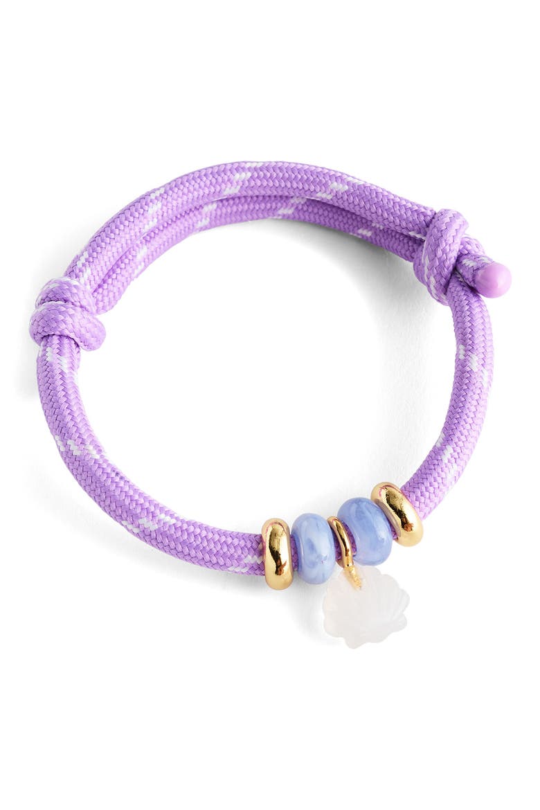 Paracord Charm Bracelet, Main, color, WARM WISTERIA