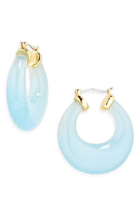 Birthstone Double Hoop Earrings