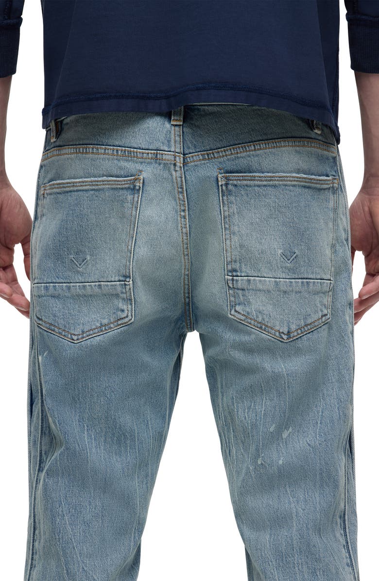 Hudson Jeans Walker Track Distressed Flared Jeans, Alternate, color, Sequoia